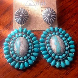 Turquoise Western Earrings